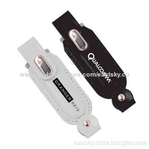 Leather promotional USB flash drive, 64MB to 32GBNew